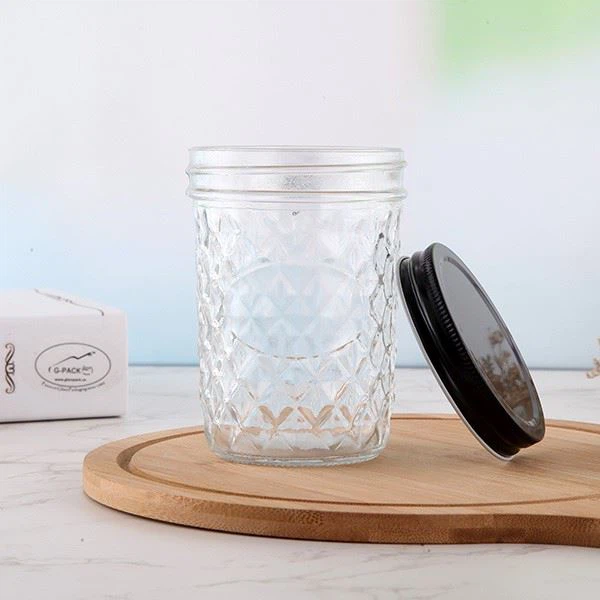 240 Ml Glass Jar Supplier Wholesale Wide Mouth Mason Jars