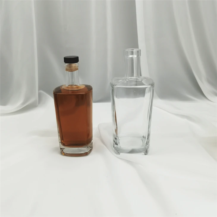 Square Liquor Glass Bottle