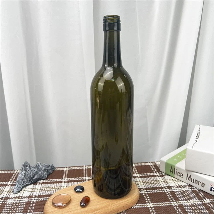 Wholesale Dark Green Glass Wine Bottles