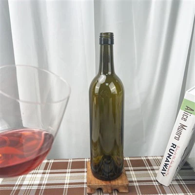 Botol Bordeaux Kaca 750ml Dengan Akhir Sekrup